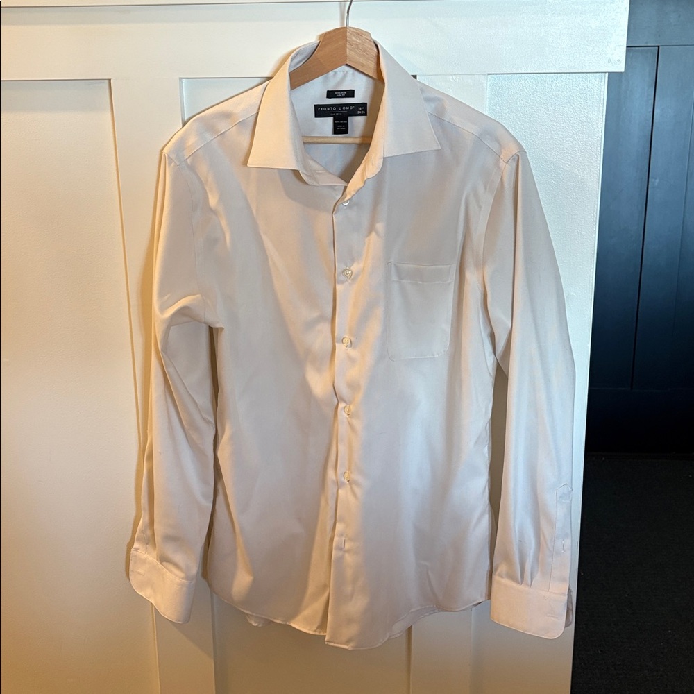 Pronto Uomo Cream Dress Shirt